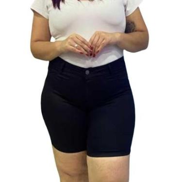 Imagem de Bermuda Sarja KIRIDAS JEANS Plus Size Feminina-Feminino