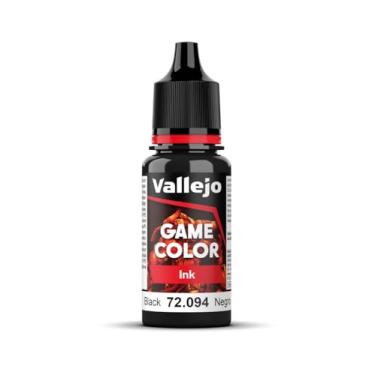 Imagem de Vallejo - Game Color Ink | Black 18 ml. (0.60 fl.oz.) | Generate Shading and Wash Effects | Satin Finish