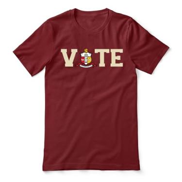 Imagem de BBGreek Kappa Alpha Psi Fraternity Paraphernalia - Camisa de sublimação - Coleção - Fornecedor oficial, Camiseta Kappa-vote-shirt, G