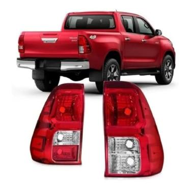 Imagem de Par Lanterna Traseira Pick Up Hilux 2016 2017 2018 2019 2020 2021 2022 Cor:Bicolor