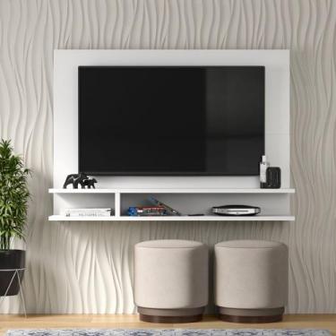 Imagem de Painel Para TV Smart Plus Milão para TVs de até 50 Polegadas - Branco 