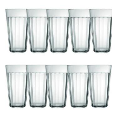 Imagem de Jogo 10 Copo Americano Em Vidro Long Drink 450Ml Nadir