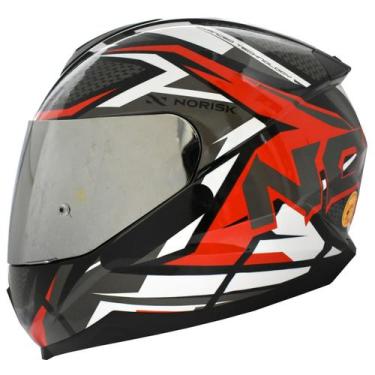 Imagem de Capacete Norisk Razor Speedmax Vermelho Masculino Feminino, Preto verm