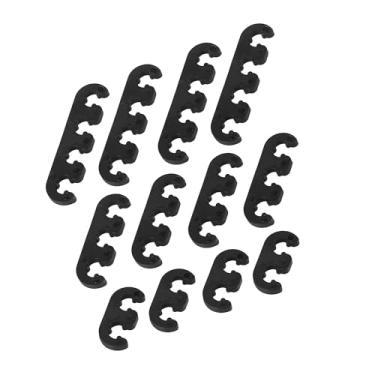 Imagem de Partuto 12 peças 7 mm, 8 mm, 8,5 mm, 8,8 mm, separadores de vela de ignição para motor de carro, separadores de fios de ignição, suporte preto de substituição