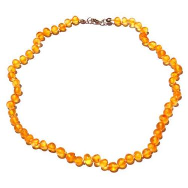 Imagem de Colar de Âmbar Báltico Mel Não Polido para Jovem - Âmbar Original