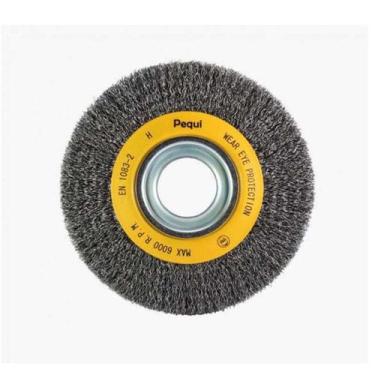 Imagem de Escova de Aço Rotativa Circular 150x19MM Ondulada Aço Carbono  544151 