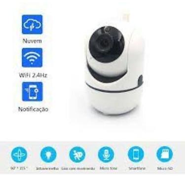 Imagem de kit 3 Babá Eletrônica Câmera Wi-fi Full HD 1080p Visão Noturna C/micro