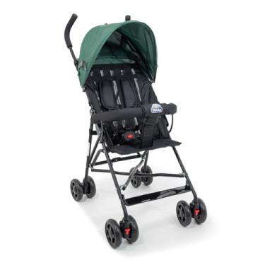Imagem de Carrinho de Bebê Guarda-Chuva Leve, Dobrável, Estrutura em Aço, Cinto de Segurança, Confortável, Fácil Transporte, Ideal para Passeios e Viagens Mega Compras Verde
