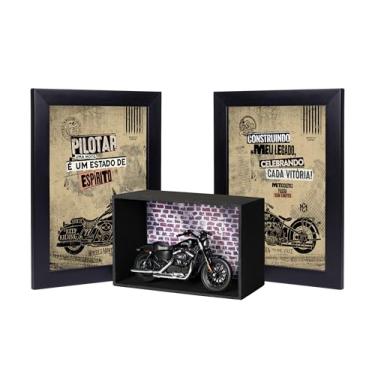 Imagem de Miniatura Moto HD Maisto - Kit Motociclista (Sportster Iron)