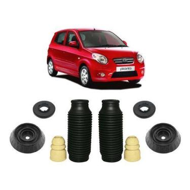 Imagem de 2 Kit Coxim Batente Dianteiro Kia Picanto 2007 2008 2009 10 - QualyKit