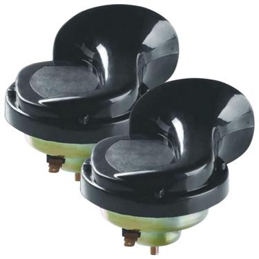 Imagem de Par Buzina Elétrica Caracol Grave/agudo 12v 90mm 1 Terminal