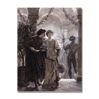 Imagem de Impressões em tela famosas, reprodução em tela, pintura emoldurada, imagem de arte de parede para decoração de casa, (formatura). Somente tela 40 x 50 cm - 15,8 x 19,7 pol