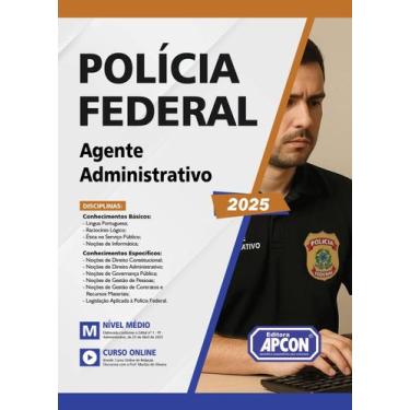 Imagem de Apostila Polícia Federal PF 2025  Agente Administrativo - Editora Apco