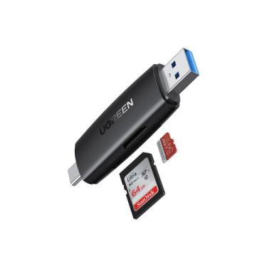 Imagem de Leitor De Cartão Memória Ugreen Cm304 Tipo C-a Sd E Micro Sd