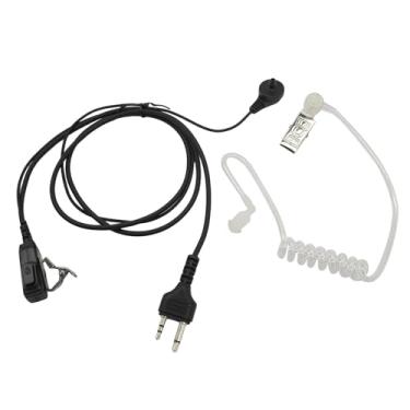 Imagem de Fone de ouvido de segurança transparente com fone de ouvido envolvente PTT/VOX compatível com rádios bidirecionais Midland GXT1000VP4 LXT500VP3 GXT1050VP4 LXT600VP3 GXT1000XB (rosa)