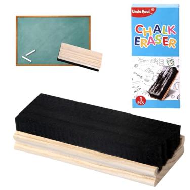 Imagem de Borracha de quadro-negro - limpador de quadro negro de madeira de pinho estilo campus gravável estilo faculdade DIY presente