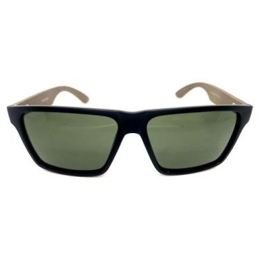 Imagem de Óculos de Sol Makena HD acetato preto fosco hastes MADEIRA/BAMBU natur