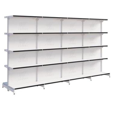 Imagem de Prateleira Gondola Fit 40 Centro 1 Inicial e 3 Continuações 1,70m Loja