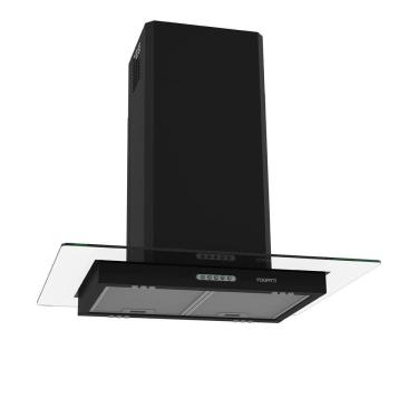 Imagem de Coifa de Ilha Vidro Reto Black 4 e 5 Bocas 75cm - Fogatti