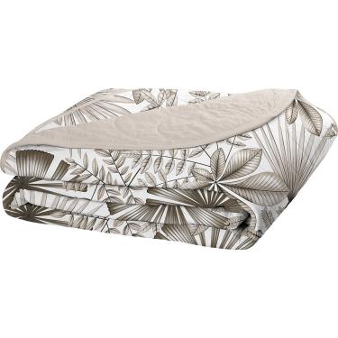 Imagem de Cobre Leito Tecebem Casal Malha 100% Algodão Estampado em Matelassê Cloe 210x240m Trigo