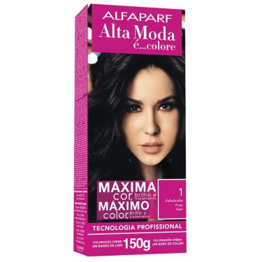 Imagem de Tintura Creme Altamoda Alfaparf Jabuticaba 1 Kit