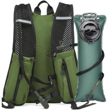 Imagem de HPDF Colete de hidratação com isolamento de bexiga de água de TPU 3L para homens e mulheres, bolsa de hidratação para caminhadas táticas, ciclismo, corrida, escalada