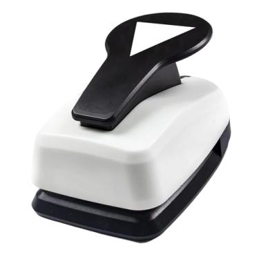 Imagem de shamjina Máquina de perfuração de papel pequena para crianças e adultos, furador de papel decorativo, formato para cartões comemorativos, artesanato faça você, Triângulo