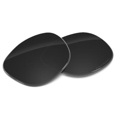 Imagem de Tintart Lentes de substituição de desempenho compatíveis com RayBan Meta Wayfarer RW4008 53 mm polarizadas gravadas, Preto de carbono - Polarizado máximo, One Size