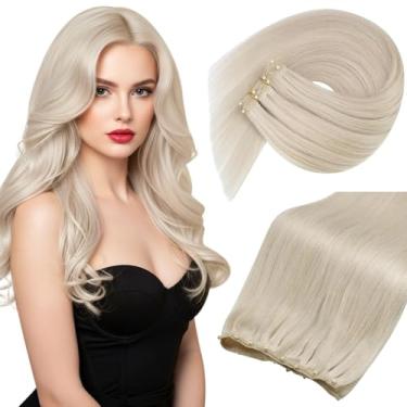 Imagem de Sunny Hair Extensões De Cabelo Com Trama De Contas, Cabelo Humano, 50G, Extensões De Cabelo Com Micro Contas, Cabelo Humano Real, Extensões De Cabelo Com Trama Reta Vigorosa Com Micro Contas, Loiro