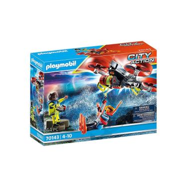 Imagem de Playmobil - Resgate Mergulhador Com Drone - City Action - 70143