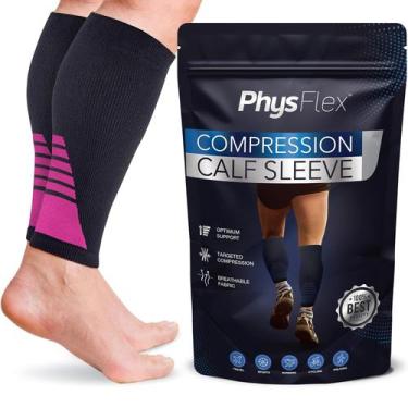 Imagem de Mangas de compressão de panturrilha PhysFlex para homens e mulheres (1