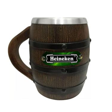 Imagem de Caneco Térmico Chopp Formato Barril 375Ml Poliuretano