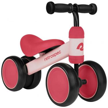 Imagem de Bicicleta sem Pedal Infantil com 4 Rodas para Crianças de 1 a 4 Anos, RETROSPEC 4501, Rosa