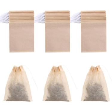 Imagem de Pacote com 100 sacos de filtro de chá descartáveis seguros