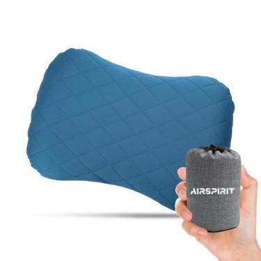 Imagem de Almofada AIRSPIRIT Ultralight inflável para viagem, pescoço lombar