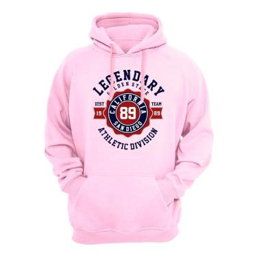 Imagem de Blusa Moletom Canguru Casaco de Frio Estampado Athletic Division 50% Algodão 50% Poliéster