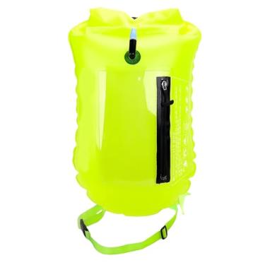 Imagem de Boia de natação para águas abertas | Boia de natação 2 em 1-20 L à prova d'água com cinto ajustável e janela de celular para surfistas, snorkellers, nadadores, adultos, águas abertas