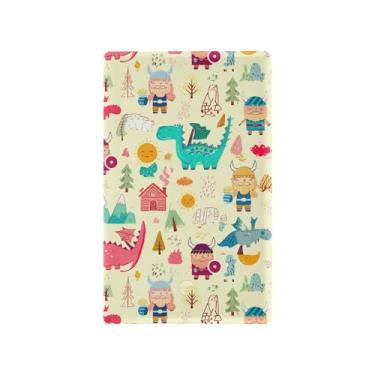 Imagem de SEHANY Capa de parede de tomada dupla de dinossauro engraçado, tamanho padrão e à prova de calor, placas decorativas para decoração de escritório doméstico (11,5 cm x 7 cm)