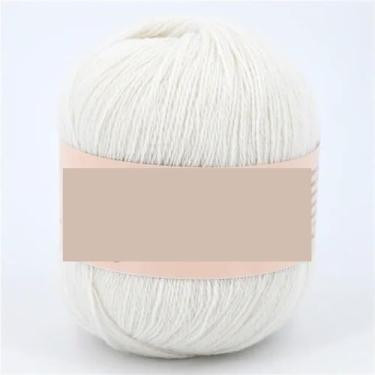 Imagem de JGHITROME Mohair fio de lã de caxemira fio de crochê fio de lã fofo para tricô médio fino macio faça você mesmo tricotado à mão fio de lã de crochê chapéu suéter fios de seda 5 peças = 250 g (1)