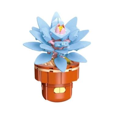 Imagem de Conjunto De Blocos De Montar DIY Para Meninas: Buquê De Flores Eternas