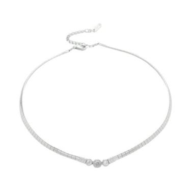 Imagem de Colar Feminino Vintage Banhado a Ouro 18K Com Zircônia, Joia De Aço In