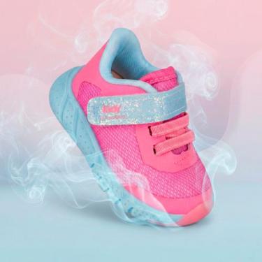 Imagem de Tênis Infantil Kidy Equilíbrio Rosa e Azul Conforto e Segurança -, 23,