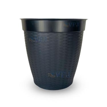 Imagem de Vaso Redondo Rattan Polietilino Decoirativo Casa Jardim 14,5