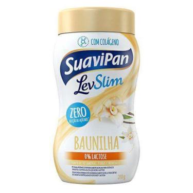 Imagem de Pó para Preparo de Bebida Baunilha Zero Açúcar Levslim 210g - Suavipan