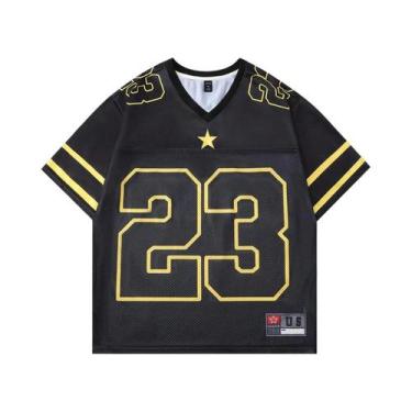 Imagem de Camiseta Casual Feminina De Verão Y2K Com Decote Em V, Estilo Retro Hi