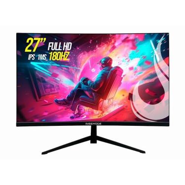 Imagem de Monitor Gamer Curvo Rise Mode 27", FHD, 180Hz, 1ms, IPS, HDMI e DP,- RM-MOG-27C180FH-B-...