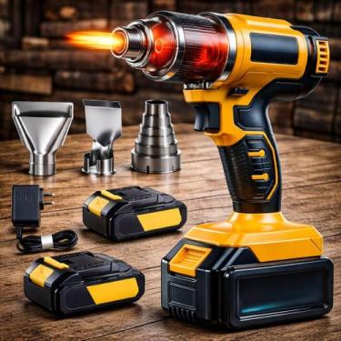 Imagem de Soprador Térmico 48v Bivolt Com 2 Baterias Recarregáveis E Maleta Prof