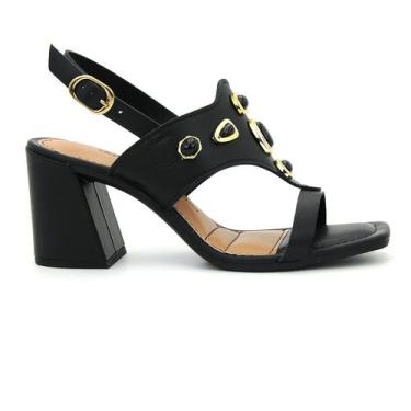 Imagem de Sandalia Feminina Dakota Original Salto Casual Social 801, 37, Preto
