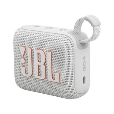 Imagem de Caixa JBL GO 4 Branco, 4,2W RMS, Bluetooth, IP67 a Prova D'Agua, JBLGO
