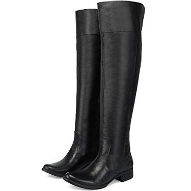 Imagem de Bota Montaria Cano Alto Over The Knee em Couro EC Shoes